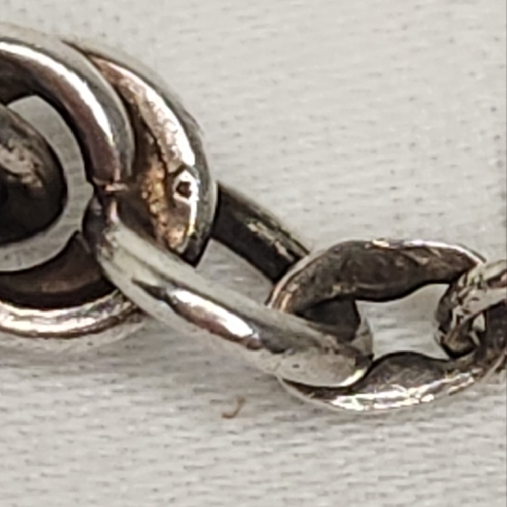 Italian Silver Rope Chain Bracelet - Picture 5 of 9